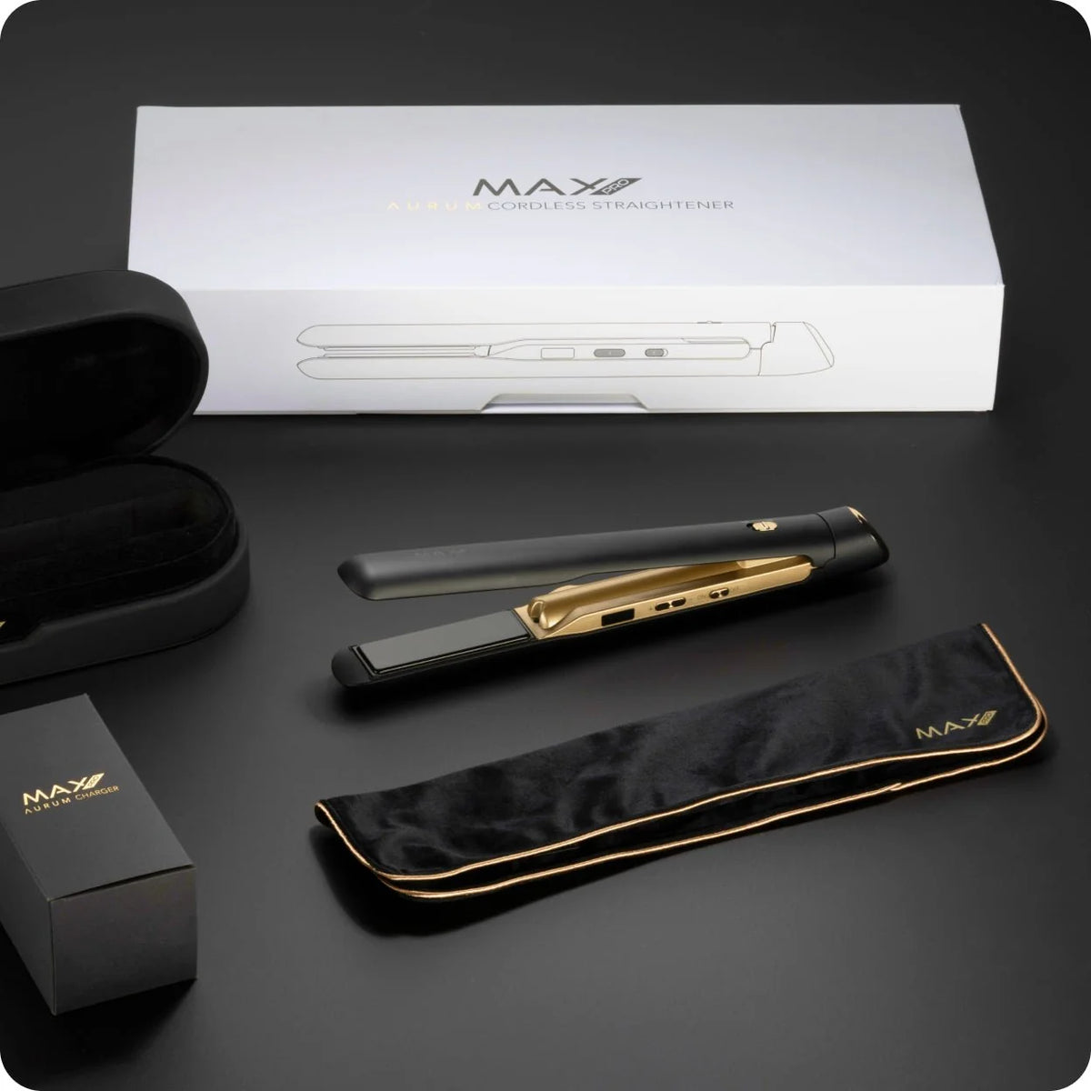 Max Pro Aurum Draadloze Stijltang