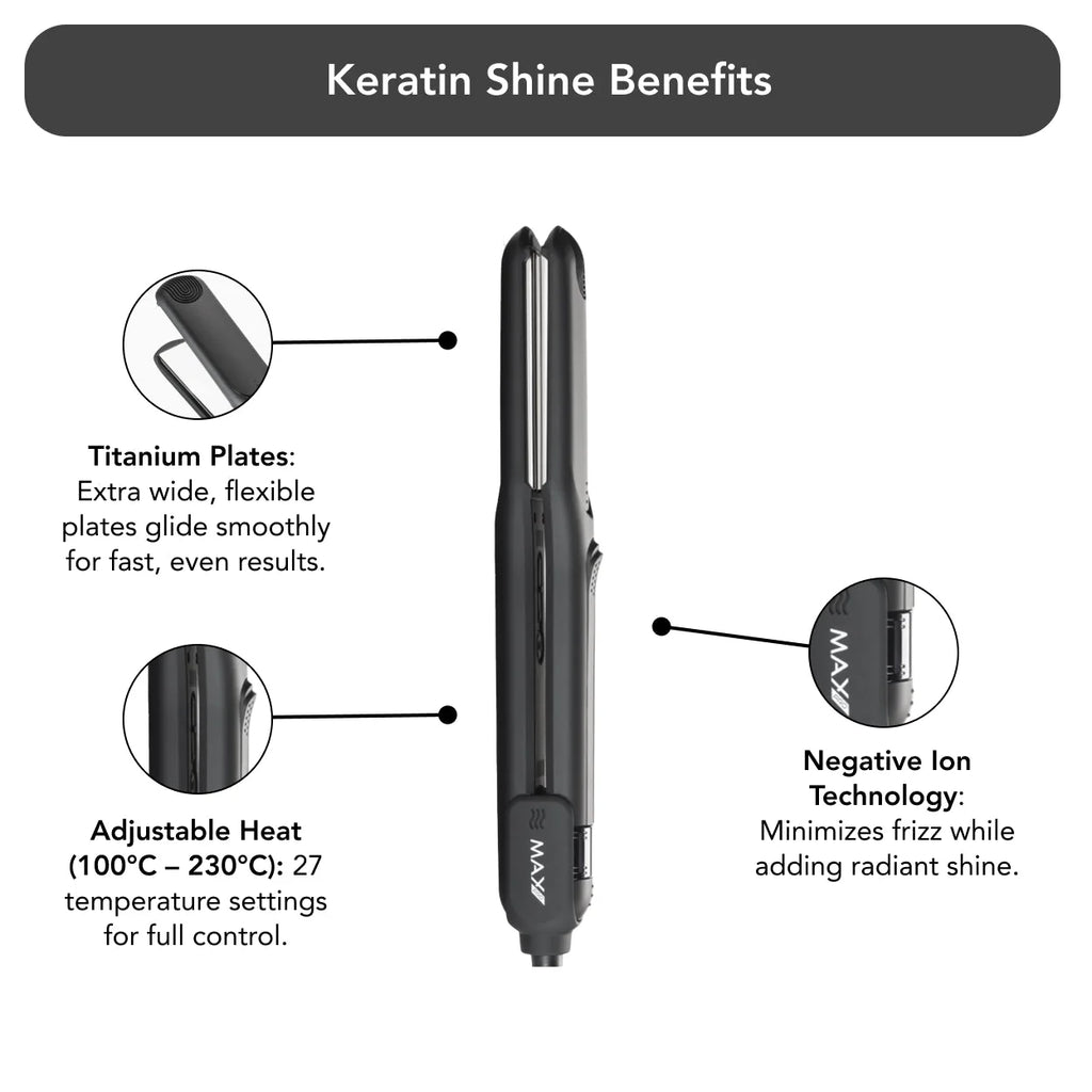 Max Pro Keratin Shine Stijltang