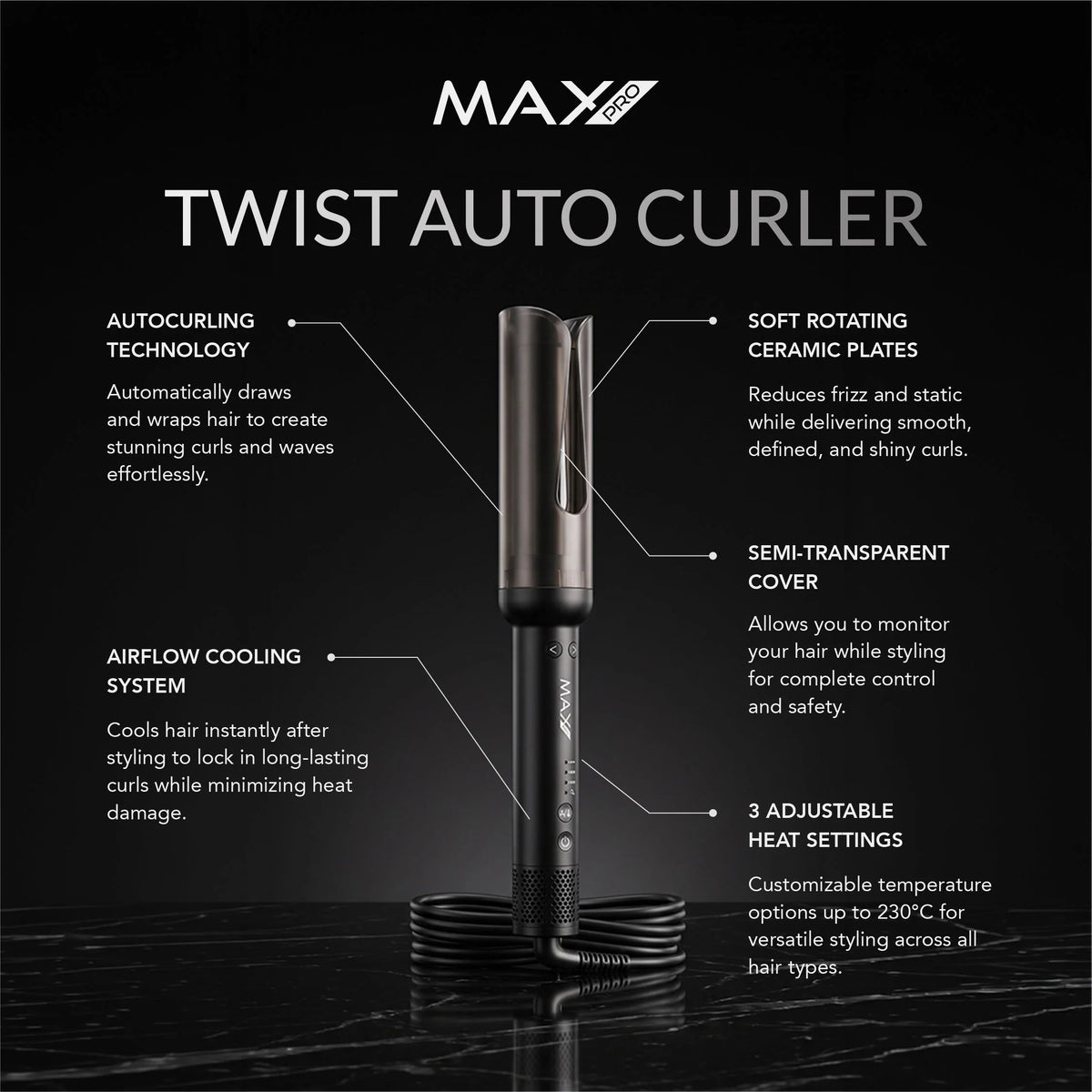 Max Pro Twist Automatische Krultang 34mm